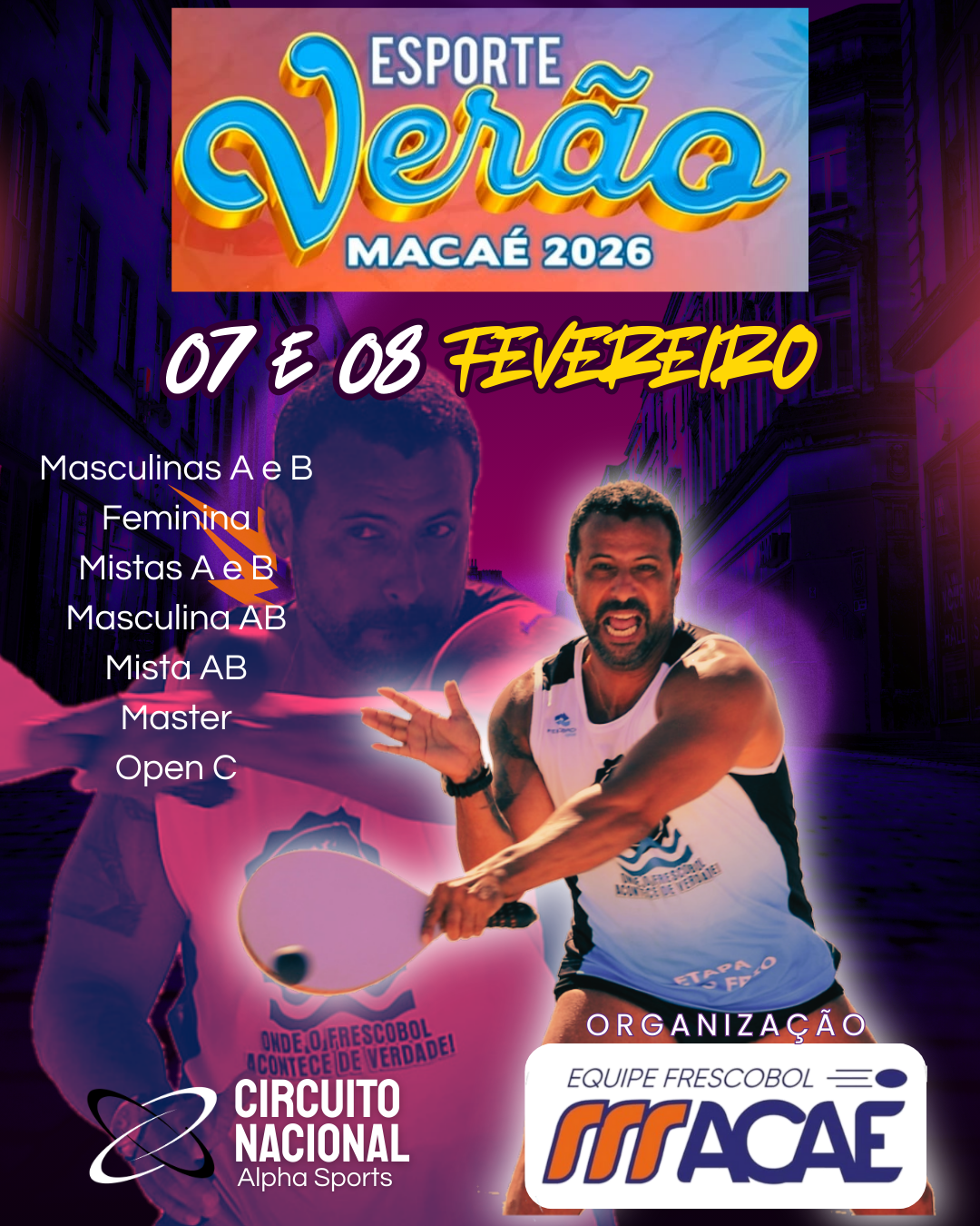 Cartaz do evento Esporte Verão Macaé 2026